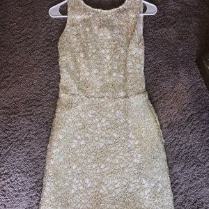 Gold embroidery formal dress